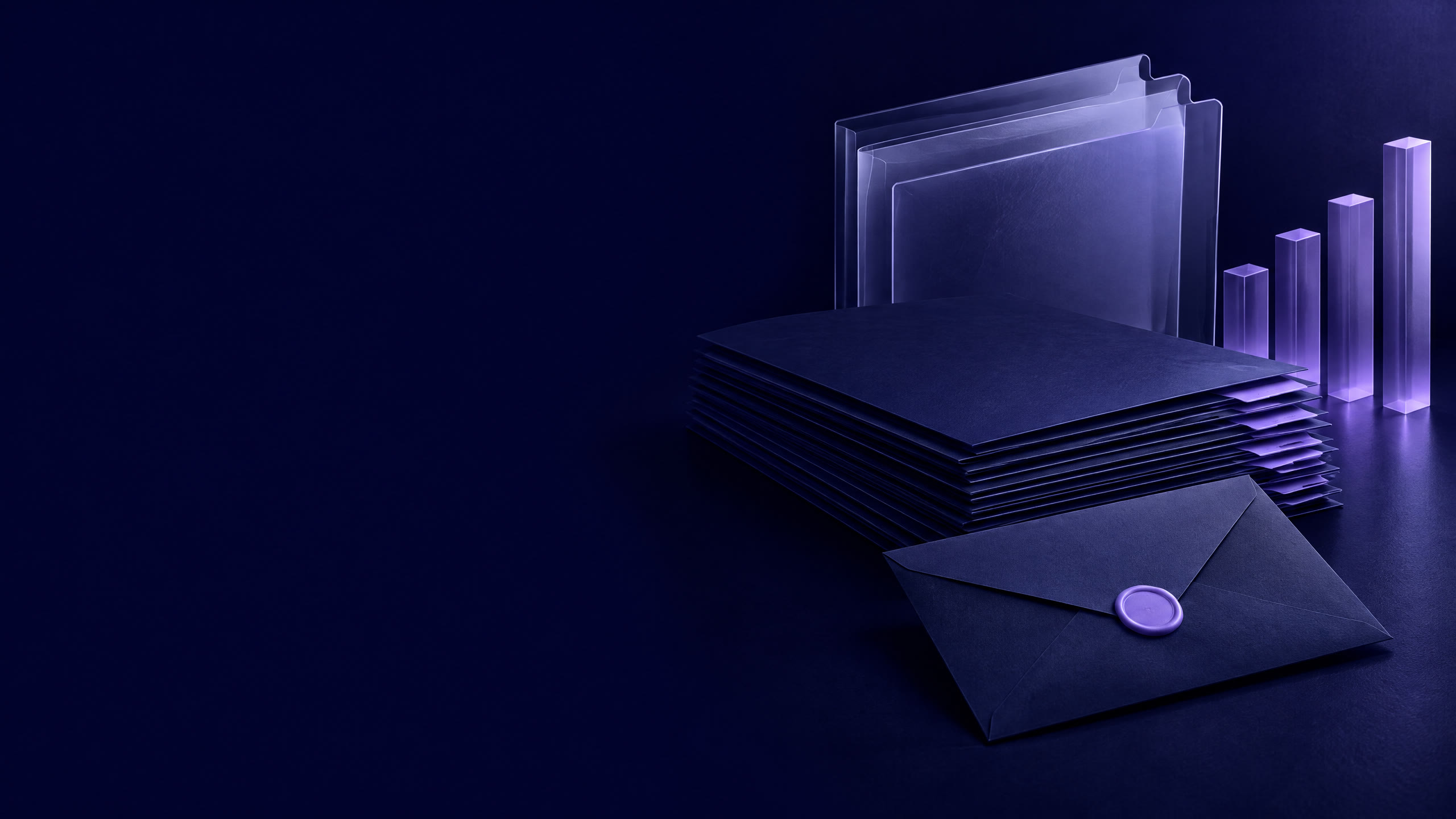 Abstract portfolio sale readiness materials with confidential document folders and measured diligence signals.